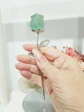 Load image into Gallery viewer, ROSE FLOWER Fluorite Crystal Carving Stone 150mm 2
