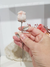 Load image into Gallery viewer, ROSE FLOWER Pink Opal Crystal Carving Stone 150mm 1
