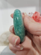 Load image into Gallery viewer, Amazonite Palm Stone Crystal Carving 60mm 1
