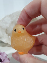 Load image into Gallery viewer, Super Cute little Orange Calcite Chicken Crystal Carving. Inspire Joy and confidence
