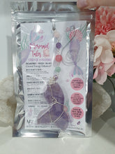 Load image into Gallery viewer, "MERMAID TALES" Lavender Jade Mermaid Tail silver Crystal Energy Enhancer© Hanger Ornament Suncatcher.
Inspires Enchantment, Freedom and Balance. 
Gorgeous Lavender Jade Mermaid Tail Crystal Carving beaded with Amethyst, Rose Quartz, Rhodochrosite, Amazonite, Rainbow Hematite and Quartz. Wire wrapped in silver

