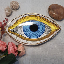 Load image into Gallery viewer, Evil Eye Trinket Dish Bowl Plate 150mm ABSOLUTELY STUNNING!
