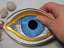 Load image into Gallery viewer, Evil Eye Trinket Dish Bowl Plate 150mm ABSOLUTELY STUNNING!
