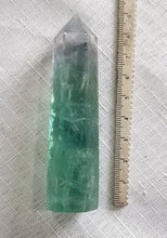 Load image into Gallery viewer, Fluorite crystal stone point 85mm 4
