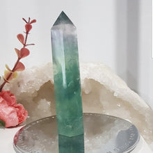 Load image into Gallery viewer, Fluorite crystal stone point 85mm 4
