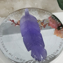 Load image into Gallery viewer, Feather Fluorite crystal carving gemstone stone 80mm 1
