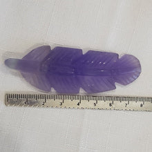 Load image into Gallery viewer, Feather Fluorite crystal carving gemstone stone 80mm 1
