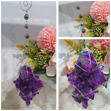 Load image into Gallery viewer, ENCHANTED AURA - Handcrafted Titanium Aura Quartz Crystal Energy Enhancer© / Hanger / Ornament / Suncatchers

EMPOWERMENT | PROTECTION | MAGICK

Gorgeous handcrafted Titanium Aura Quartz crystal beaded with Rainbow Hematite and Hematite. Wire wrapped in silver

Genuine Crystals. no plastic or glass. Ensuring energy flow throughout the enhancer.
