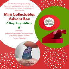 Load image into Gallery viewer, ADVENT CALENDAR 6 DAY mini fluorite CHRISTMAS Crystal Carvings XMAS MINIS ONLY
