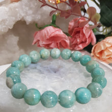 Load image into Gallery viewer, amazonite-crystal-gemstone-beaded-bracelet
