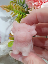 Load image into Gallery viewer, Highland Cow Pink Opal Crystal Carving Stone | Inspires Compassion and Peace

Gorgeous cute Pink Opal Highland Cow Crystal Carving Stone.
