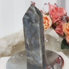 Load image into Gallery viewer, black-sphalerite-crystal-tower-stone
