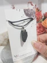 Load image into Gallery viewer, Black-Tourmaline-Raw-Stone-Pendant-Necklace-Moonlight-Crystals-Australia
