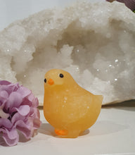 Load image into Gallery viewer, Super Cute little Orange Calcite Chicken Crystal Carving. Inspire Joy and confidence
