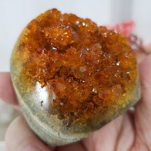 Load image into Gallery viewer, Stunning Heated Citrine Cluster. beautiful colour. Inspires Wealth and Success
