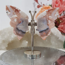 Load image into Gallery viewer, mini-pink-agate-butterfly-wings-crystal-stone
