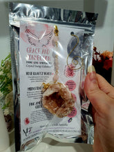 Load image into Gallery viewer, Grace and Connection - Pink Amethyst geode Crystal Energy enhancer suncatcher hanger. Inspires divine connection
