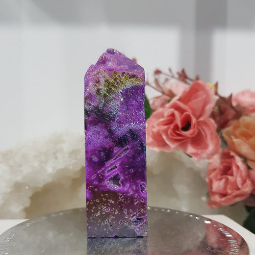 purple-titanium-aura-sphalerite-tower