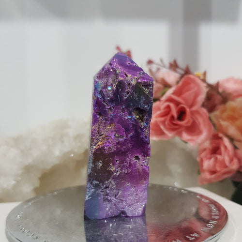 purple-titanium-aura-sphalerite-tower