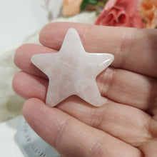 Load image into Gallery viewer, Star Rose Quartz Crystal Carving Stone 35m 6 SCRATCH
