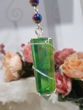 Load image into Gallery viewer, Light-Saber-Energy-Force-Titanium-Aura-crystal-energy-enhancer-amethyst-stone-suncatcher-ornament-hanger
