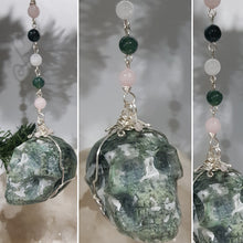 Load image into Gallery viewer, Marvin-The-Moss-Moss-Agate-Crystal-Energy-Enhancer-Suncatcher-Hanger-Ornament
