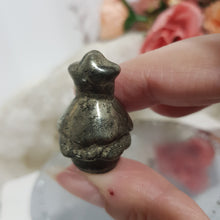 Load image into Gallery viewer, Christmas tree pyrite small crystal carving 30mm xmas 4
