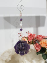 Load image into Gallery viewer, Intuitive-rose-crystal-energy-enhancer-stone-ornament-hanger-suncatcher-moonlight-crystals-australia
