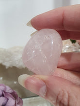 Load image into Gallery viewer, Rose Quartz Crystal Tumble Stone.

Inspires Unconditional Love

Gorgeous Rose Quartz Crystal Tumble Stone. 
