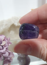 Load image into Gallery viewer, 2 x Amethyst Crystal Tumble Stone.

Inspires Unconditional Love

Gorgeous Amethyst Crystal Tumble Stones. 


