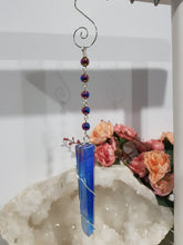 Load image into Gallery viewer, handcrafted-lightsaber-energy-force-titanium-aura-quartz-crystal-energy-enhancer-hanger-ornament-sun catcher-moonlight-crystals-australia-original-creator-of-the-geniune-gemstone-crystal-energy-enhancer©
