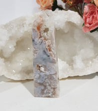Load image into Gallery viewer, Flower-agate-pink-amethyst-tower-obelisk-moonlight-crystals-australia
