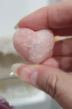 Load image into Gallery viewer, Puffy Heart Pink Opal Crystal Carving Stone | Inspires Compassion and Peace 

Gorgeous cute Pink Opal Puffy Heart Crystal Carving Stone. 
