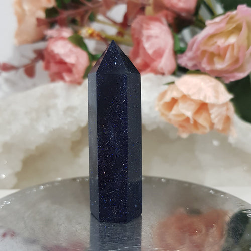 Blue-Sandstone-Crystal-Point_Tower-Stone-Moonlight-Crystals-Australia