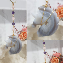 Load image into Gallery viewer, Magical-Unicorn-Crystal-Energy-Enhancer-Hanger-Suncatcher-Ornament- Agate-Stone-Moonlight-Crystals-Australia
