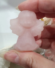 Load image into Gallery viewer, Angel Rose Quartz Crystal Carving Stone 

Rose Quartz Inspires Unconditional Love

Gorgeous Rose Quartz Angel Crystal Carving. 


