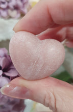 Load image into Gallery viewer, Puffy Heart Pink Opal Crystal Carving Stone. Inspires Compassion and Peace 

