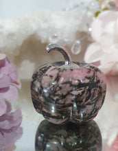Load image into Gallery viewer, Pumpkin Rhodonite Crystal Carving Stone

Inspires Compassion &amp; Emotopnal Balance

Cute Rhodonite Pumpkin Carving Stone. 
