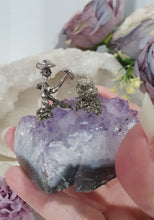 Load image into Gallery viewer, Beautiful Amethyst Cluster Crystal with Miner and Pyrite Clusters Stones.

