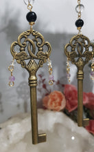 Load image into Gallery viewer, Magickal-Key-Of-Protection-Crystal-Energy-Enhancer-Stone-Suncatcher-Hanger-Ornament-Moonlight-
