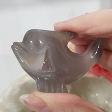 Load image into Gallery viewer, DOLPHIN Druzy Agate Crystal Carving Stone 50mm 5
