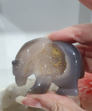 Load image into Gallery viewer, Bear Agate Crystal Carving Stone 60mm | Inspires Friendships and Harmony DRUZY
