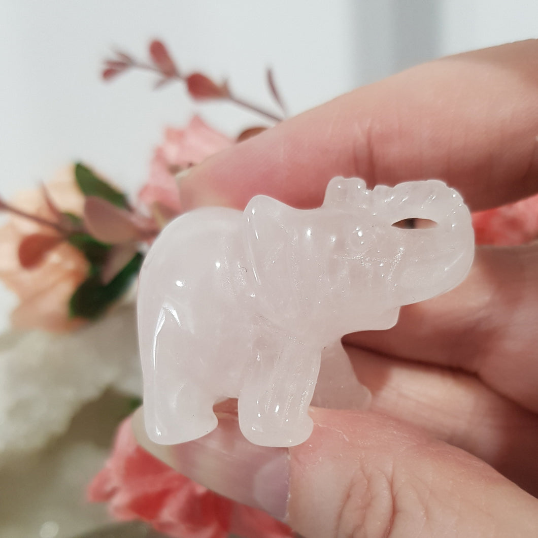 elephant Rose Quartz Crystal