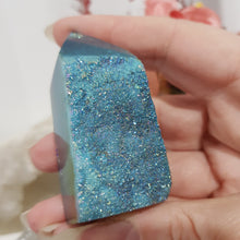 Load image into Gallery viewer, Blue-Titanium-Aura-Sphalerite-Crystal-Tower
