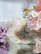 Load image into Gallery viewer, Fairy Quartz Cluster Crystal Carving Stone  

Inspires Magick, Purity &amp; Spirituality

Stunning Quartz Crystal cluster fairy with gorgeous quartz crystal teeth. 

