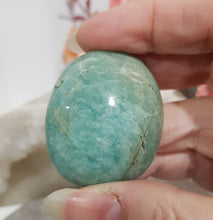 Load image into Gallery viewer, Amazonite Palm Stone Crystal Carving 40mm 6
