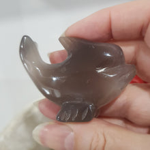 Load image into Gallery viewer, DOLPHIN Druzy Agate Crystal Carving Stone 50mm 5
