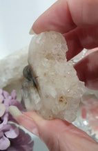 Load image into Gallery viewer, Fairy Quartz Cluster Crystal Carving Stone  

Inspires Magick, Purity &amp; Spirituality

Stunning Quartz Crystal cluster fairy with gorgeous quartz crystal teeth. 
