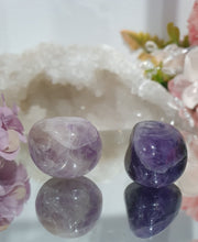 Load image into Gallery viewer, 2 x Amethyst Crystal Tumble Stone.

Inspires Unconditional Love

Gorgeous Amethyst Crystal Tumble Stones. 


