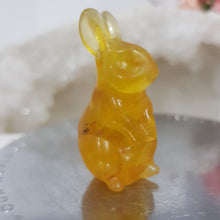 Load image into Gallery viewer, BUNNY RABBIT Fluorite Crystal Carving Stone 40mm 6 EASTER
